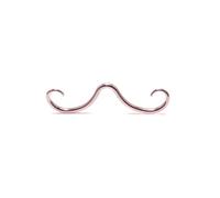 SXQCKJ Anneau de Septum Moustache 16G, Bijou Piercing Nez, Clous D'oreilles Pendants pour Femmes et Hommes(Rose Gold)
