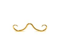SXQCKJ Anneau de Septum Moustache 16G, Bijou Piercing Nez, Clous D'oreilles Pendants pour Femmes et Hommes(Gold)