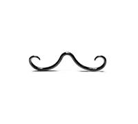 SXQCKJ Anneau de Septum Moustache 16G, Bijou Piercing Nez, Clous D'oreilles Pendants pour Femmes et Hommes(Black)
