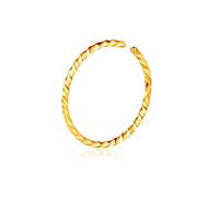 SXQCKJ Boucle D'oreille de Nez en Acier, Faux Piercing, Anneau de Nez À Clip, Bijou Tendance pour Femmes et Hommes(Rose Gold)