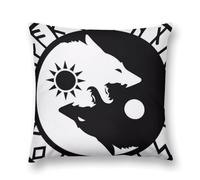 SXQCKJ Motif Vintage Viking Odin Raven Nordique, Taie d'oreiller Décorative Celtique avec Runes, Housse de Coussin de Ferme(Style7,30 * 30cm(12in*12in))