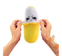 SXQCKJ Poupée Interactive à Capteur Musical, Peluche en Forme de Fruit à Interaction Joyeuse Sensible au Toucher avec Sons Riches, 3 Modes, Peluche à Battement de Capteur de Fruit(Yellow)