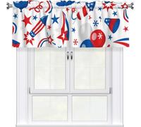 SXQCKJ Rideau Cantonnière Bohème Vintage À Motif Floral avec Passe Tringle pour Cuisine, Motif Art Moderne, Décoration D'intérieur, pour Chambre, Salle de Bain, Camion, Salon(Style8)