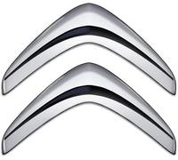 SXQDL Auto Emblème Logo pour Citroen C5 X,3D Sport Lettres Insigne Autocollant Décoratifs Voiture Capot Insigne et Coffre Badge Logo Autocollants Car Décoration Styling Accessoire,Silver