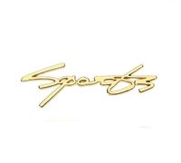 SXQDL Auto Lettres Autocollants pour Land Rover Range Rover,Métal Stickers Personnalisable Numérique Autocollant Emblème Autocollants Tail Autocollant Decal Décoration Voiture,Gold