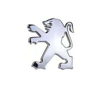 SXQDL Emblème pour Peugeot 3008,ABS Badge Autocollant 3D Remplacement Emblèmes Auto Avant et Arrière Capot De Voiture Tronc Logo l'emblème du Capot Voiture Accessoires,7.7 * 8.4cm