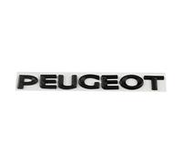 SXQDL Emblème pour Peugeot RCZ,ABS Badge Autocollant 3D Remplacement Emblèmes Auto Avant et Arrière Capot De Voiture Tronc Logo l'emblème du Capot Voiture Accessoires,Black-Peugeot