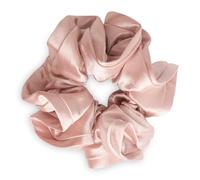 SXQLYH Chouchou à cheveux en satin nacré pour femme, élastique tridimensionnel, doux et élastique, pour queue de cheval, pour femme, cheveux longs et épais (rose)