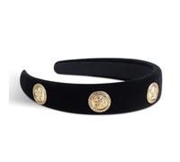 SXQLYH Serre-Tête en velour, Bandeau Matelassé Vintage, Serre-tête bombé pour Cheveux Femme, Larges Serre-Têtes, Cerceau de Cheveux, pour Femme et Fille, pour Fitness, Bain - Noir
