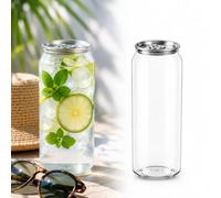 SXQYCH Bouteille de Soda en Plastique Transparent, Gobelet Bubble Tea