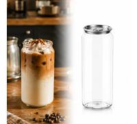 SXQYCH Bouteille de Soda en Plastique Transparent, Gobelet Bubble Tea