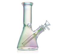 SXQYRD Percolateur en verre de 20 cm pour narguilé - Bol de 14 mm - Couleur arc-en-ciel - Placage - Petit bong