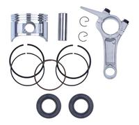 SxRakiO Générateur 68 mm Segment de Piston Bielle Moteur Ensemble Complet de Joints Convient for GX160 5,5 CV Moteur à Essence Temps Pompe à Eau(Piston Rod)