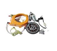 SxRakiO Kit de Couverture de démarrage électrique for générateur, avec Volant d'inertie, alternateur, régulateur de démarreur, Interrupteur, Ligne de Bobine, etc., adapté for Petit Moteur 168F 170F