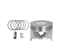 SxRakiO Kit de Piston 56mm adapté au générateur de Moteur Horizontal 156F 4 Temps, Ensemble d'anneaux de Pompe à Eau, Assemblage de Clips à Broches(Piston kit)