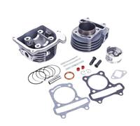 SxRakiO Kit de Reconstruction de Moteur Kit de Cylindre à Gros alésage Ensemble de Culasse 4 Temps 139QMB 139QMA Cyclomoteur GY6 60cc 44mm Scooter