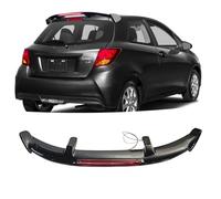 SXRegalium Aileron de Toit arrière Universel pour Voiture, avec éclairage, Compatible avec Toyota Yaris P9 P13 2006-2016, Double VVT-i/Icon/T Spirit/TR/Trend/VVT-H/VVT-i, Noir bril