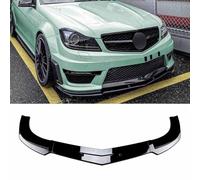 SXRegalium Diffuseur de Pare-Chocs Avant pour Mercedes Benz Classe C W204 AMG C63 2011 2012 2013 2014, Noir Brillant