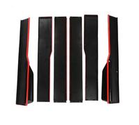 SXRegalium Extensions de Jupes latérales de Voiture de 2,2 m, aileron Universel Compatible avec Le kit carrosserie Ford Mustang Focus RS St Fiesta Mondeo (Rouge)