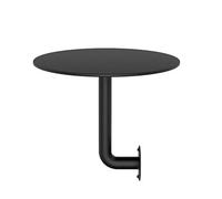 SXRMEZNA Tables murales, Bureau Flottant pour Petits espaces - Tables de Bistro, Bar et pub, Tables Rondes pour espaces étroits, Salle à Manger, Cuisine, café - Noir (Dimensions : 50 x 50 x 45 cm)