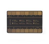 SXRQ 16 niveaux d'indicateurs de café moulus - Guide portable pour la randonnée, les barbecues et le brassage quotidien - Tableau de camping
