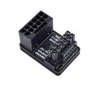 SXRQ Adaptateur d'alimentation PCIe 5.0 16 broches ATX3.0 coudé à 180 degrés pour carte graphique 12 + 4 mâles vers femelles