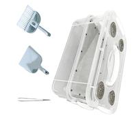 SXRQ Boîte d'alimentation transparente pour reptiles, mangeoires pour lézards, vers de farine, crickets, cafards, boîte d'élevage portable pour amphibiens