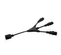 SXRQ Câble d'alimentation PDU IEC320 C14 mâle vers 3 x C13 femelle, câble de gestion efficace pour connecter 3 appareils à une prise unique