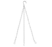 SXRQ Chaîne de pot de fleurs à 3 points en métal à suspendre, accessoire pour jardin, cour, organisateur de plantes, grand pot de fleurs d'extérieur