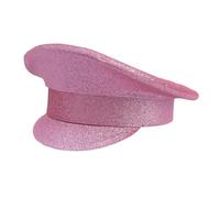 SXRQ Chapeau unisexe Y2k pour filles, bleu marine, capitaine de Noël, Halloween, carnaval, plein air, chapeaux à paillettes pour hommes et femmes, Halloween