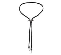SXRQ Cravate bolo pour homme - Cravate de cowboy occidentale avec boucle de tête en alliage - Accessoire de costume d'Halloween - Cravates pour homme - Collier western, Noir , taille unique