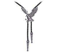 SXRQ Cravate bolo pour homme - Cravate de cowboy occidentale avec boucle en relief - Accessoires de costume d'Halloween - Cravates pour homme - Collier western, Argent thaïlandais 15, taille unique