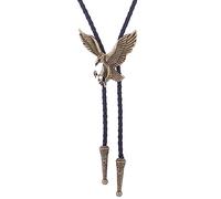 SXRQ Cravate bolo pour homme - Cravate de cowboy occidentale avec boucle en relief - Accessoires de costume d'Halloween - Cravates pour homme - Collier western, Bronze 14, taille unique