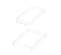 SXRQ Élégant plateau de salle de bain en acrylique pour parfums et cosmétiques, organiseurs de cosmétiques de salle de bain