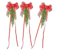 SXRQ Élégante chaise en pin avec décoration florale réaliste pour fête de Noël