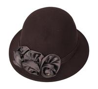SXRQ Fedoras Chapeau pour cosplay, fête de camélia élégant fleur de camélia adulte carnaval fête Charleston Accessoires Fleur Cloche Chapeau