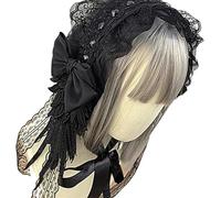 SXRQ Lolitas Bandana tendance avec ailes angéliques détachables Décoration de cheveux gothique élégante pour adolescentes, taille unique, Comme décrit