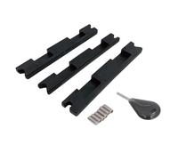 SXRQ Lot d'adaptateurs convertisseurs de bouchons d'aileron comprenant des vis à ailettes pour installation de planches de surf, longboards, poids léger, résistant aux ailerons