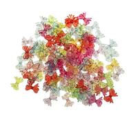 SXRQ Lot de 100 perles vibrantes en forme de nœud pour fabrication de bijoux et idées de décoration