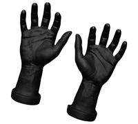 SXRQ Lot de 2 mains de mannequin pour la pratique de l'art des ongles et des projets de design en PVC robuste pour présentoir de bagues Accessoire de décoration d'Halloween, taille unique, Comme