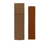 SXRQ Lot de 2 trousses multifonctions en polyuréthane avec bandes élastiques pour journal intime, planificateur, dossier, pochette portable pour journal, marron