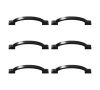 SXRQ Lot de 6 poignées de placard élégantes antirouille à installation rapide pour armoires de chambre à coucher, tiroirs de commode, pas de poignées de placard