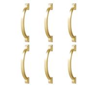 SXRQ Lot de 6 poignées de placard élégantes antirouille à installation rapide pour armoires de chambre à coucher, tiroirs de commode, pas de poignées de placard