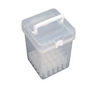 SXRQ Marqueur multifonction pour étui de rangement transparent coloré - Brosse portable - Marqueurs pour enfants - Sac de transport, 36 couleurs.