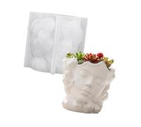 SXRQ Moule en silicone flexible pour pot de fleurs en résine de ciment et de décoration de la maison, boîte de rangement, jardinière en silicone