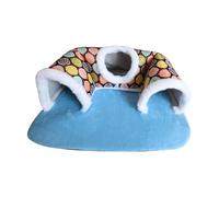 SXRQ Nichoirs chauds en coton lavable en machine avec housse amovible pour petits animaux pour l'hiver confortable et amovible en forme de U