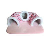 SXRQ Nichoirs chauds en coton lavable en machine avec housse amovible pour petits animaux pour l'hiver confortable et amovible en forme de U