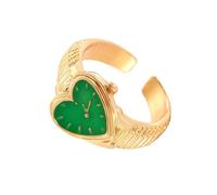SXRQ Ouverture réglable cœur géométrique doigt bijoux alliage texture anneaux élégants pour amoureux de la mode amour rétro, taille unique, Comme décrit, Comme décrit.