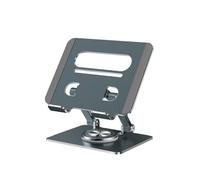 SXRQ Support de bureau incliné en aluminium pour tablettes, rotation à 360 degrés, hauteur réglable, support de tablette lourd, support de bureau en aluminium