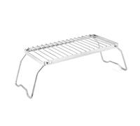 SXRQ Table de cuisson pour barbecue en plein air - Feux de camp en plein air - Pliable - Pour pique-nique, voyage, nourriture - Grilles de randonnée - Support de camping pliable